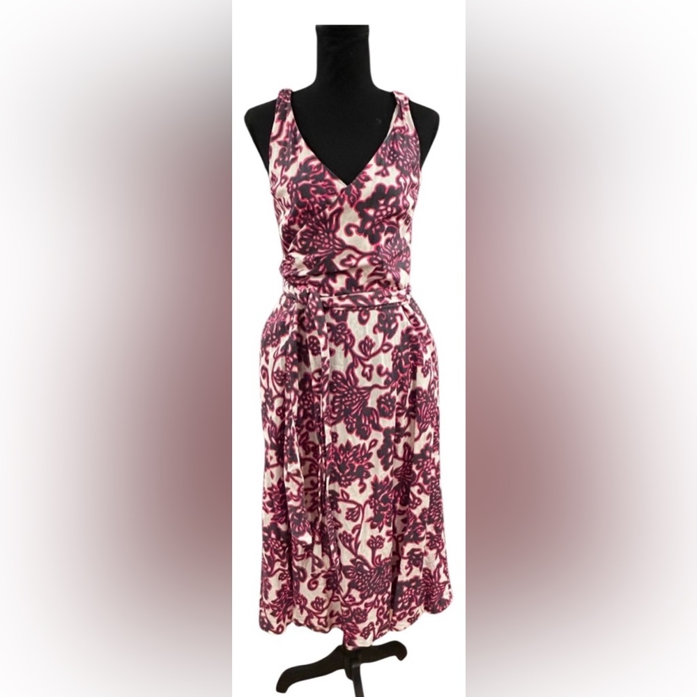🔥 BODEN! “RIVIERA” MIDI-DRESS!! STUNNING PATTERN! LINEN COTTON BLEND! - Picture 8 of 16